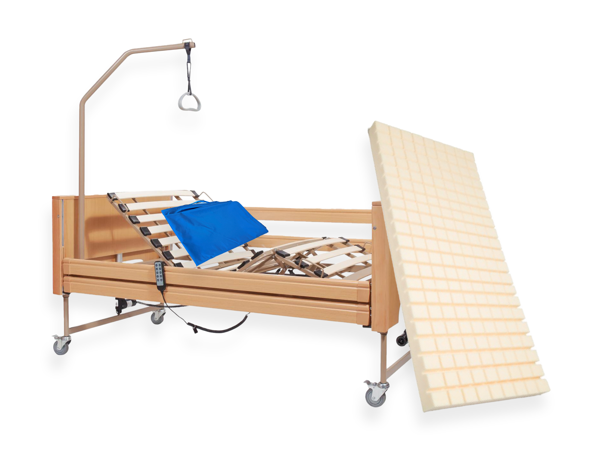 Polohovacia posteľ Libra s antidekubitným matracom a nepremokavým poťahom