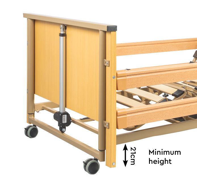 Polohovateľná posteľ VIRGO LOW v nízkej polohe 21 cm